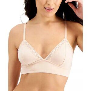 Jenni On Repeat Wide Lace Trim Bralette Chai‎ Nude